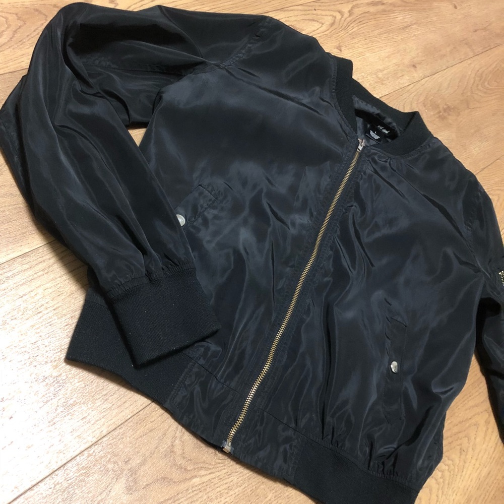 Black Bomber Jacket
